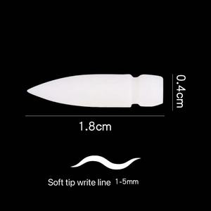 Vente en gros <span class=keywords><strong>blanc</strong></span> 1-5mm pointe de stylo pinceau acrylique souple pointe polyester/feutre/fibre pour stylo marqueur acrylique pinceau vide rechargeable - Product Image 1