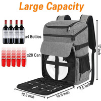 Sac à dos isolé souple personnalisé avec thermos étanche Glacière de pique-nique à la mode pour l'été par sac à dos à la mode