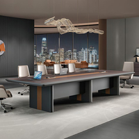 Bureau de direction moderne en forme de L Pengpai, en MDF E1, table de direction personnalisée