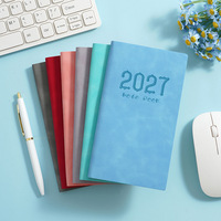 Agenda Diaria y Semanal 2027, Cuaderno de Planificación Portátil, Libro de Horarios, A6, 128 Páginas, Bloc de Notas, Regalos Empresariales, Cuadernos