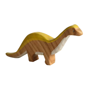 Juguete de Dinosaurio <span class=keywords><strong>Diplodocus</strong></span> de Madera Natural, Juguetes de Parque Jurásico - Product Image 1