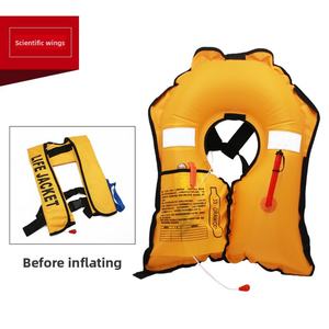 Chaleco Salvavidas Inflable Portátil de Tela Oxford para Adultos y Niños, Flotabilidad de Espuma EPE, Artefacto de Autorescate, Inflado Manual/Automático - Product Image 3