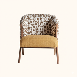 Fauteuil lounge scandinave en bois massif, fait main, ergonomique, réglable, avec revêtement en tissu, moderne, pour salon, bureau à domicile, villa, hôtel - Product Image 5