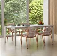 Chaises de jardin d'extérieur portables confortables en alliage d'aluminium léger empilables de style américain et européen moderne STG