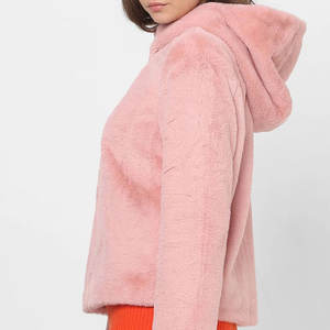 Sudaderas con capucha ligeras para el interior de la piel de las mujeres Ropa de invierno cálida Logotipo personalizado Fabricante OEM Sudadera con capucha - Product Image 4