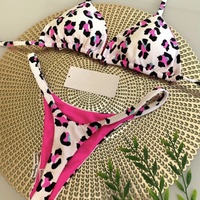 Nieuw ontwerp sexy dames fruitprint spandex/nylon bikini 2-delige badpak set niet-toxische strandkleding bikiniset