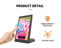 Tablet PC Android 10.1 inci Bentuk L Baru, Kios Umpan Balik Pelanggan, Layar Sentuh POS, Rockchip Octa Quad Core, Wi-Fi, POE, NFC, RJ45, GSM 4G