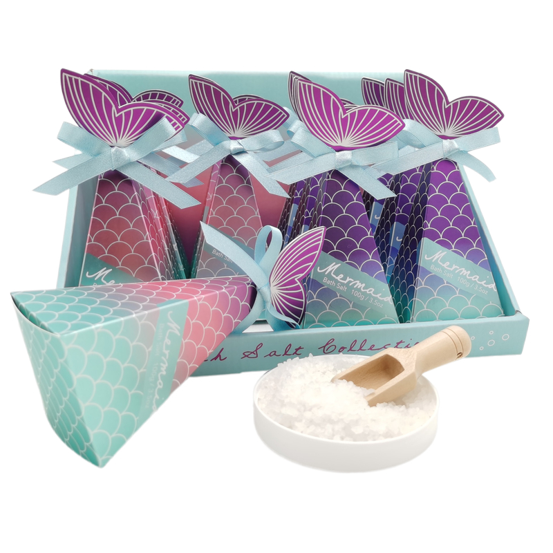 Белый жасмин русалки Ванна подарочный набор спа с украшением в виде кристаллов 460g ванн Уайт герлс расслабляющий аромат мышцы замочить с украшением в виде кристаллов расслабления тела бледно-лиловый