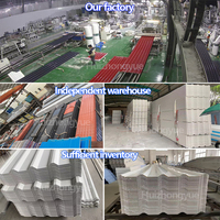 Teja de Techo Corrugada de PVC, Panel de Techo Sándwich de PVC de Doble Pared de 10 mm, Paneles de Techo Huecos de PVC para Almacenes Exteriores