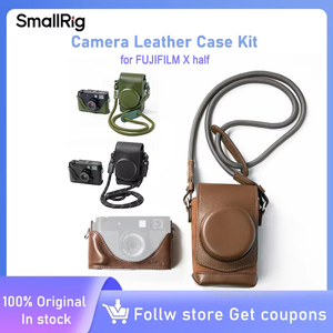 ชุดเคสหนังครึ่งตัวสำหรับ <span class=keywords><strong>FUJIFILM</strong></span> <span class=keywords><strong>X</strong></span> Half, SmallRig 5218/5220 พร้อมกระเป๋าคลุมเต็มตัวและสายสะพายไหล่ - Product Image 1