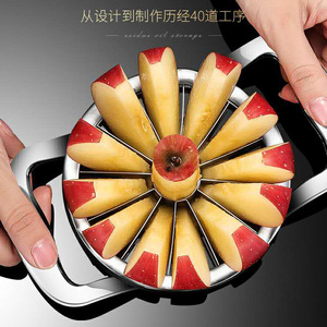 ที่ตัดแอปเปิ้ลสแตนเลส 304 พร้อมที่คว้านผลไม้โลหะผสมสังกะสีหนา ที่ตัดผลไม้สำหรับครัว ใช้กับเครื่องล้างจานได้ ชุด 12 ชิ้น - Product Image 2