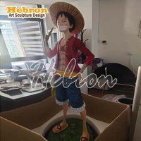 Figura de Anime Japonés Personalizada, Figura de One Piece, Escultura de Luffy, Estatua de Resina de Monkey D. Luffy para Decoración