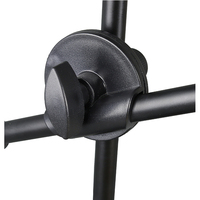 Support de téléphone portable réglable en plastique avec lumière et microphone Rayyu R-123 Noir Clip manuel