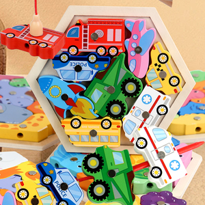 Customizable New Multidimensional Stereoscopic Cartoon Puzzle Colorful Wood Toys for Early Educational Boys and Girls - Product Image 2