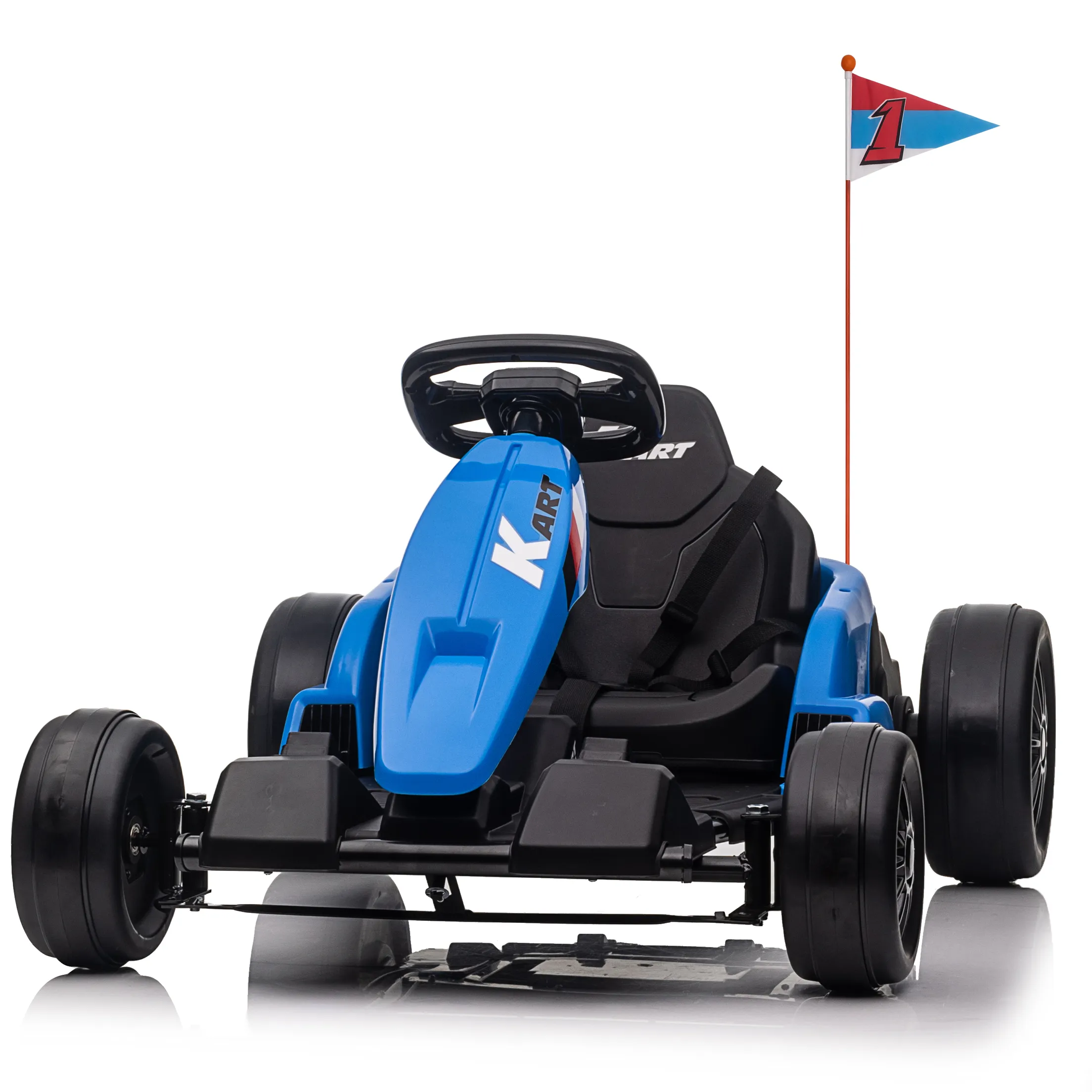 Nouveau design de course de kart électrique pour enfants, batterie 12V, 4 roues, voiture de kart pour enfants, 2023