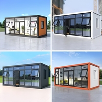 Maisons conteneurs personnalisables de 40 pouces à assemblage rapide, disponibles en plusieurs couleurs, pour hôtels, bureaux, dortoirs et villas - Conception durable