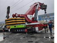 Grue araignée sur chenilles lourde Chengli CK10800 de 250 tonnes avec flèche articulée pour le levage d'équipements lourds et de matériaux dans les sous-sols et les espaces confinés