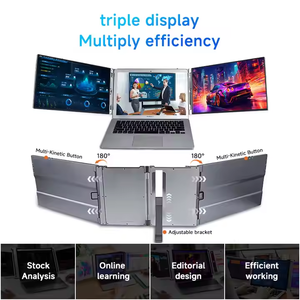 Usine vendant 14 pouces moniteur Portable affichage à double écran 1920*1200 extension de moniteur d'ordinateur portable pliable pour la conception de jeux de bureau - Product Image 5