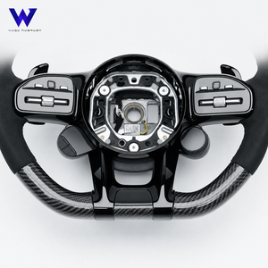 Volant sport personnalisé en fibre de carbone adapté aux <span class=keywords><strong>Mercedes</strong></span> Benz AMG Classe <span class=keywords><strong>C</strong></span> W204 C63 W212 W218 W207 Amélioration des performances - Product Image 6