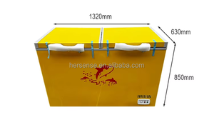 Congélateurs coffres à 2 portes pour supermarché Ice Island et usage domestique, avec compresseur, réfrigérateur double zone, organisateur commercial Bra - Product Image 2