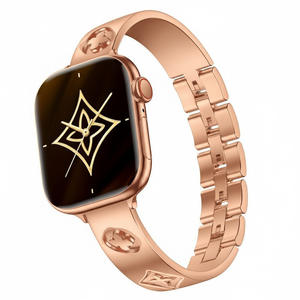 Correa de Reloj <span class=keywords><strong>Inteligente</strong></span> Elegance de Acero Inoxidable 316, Chapada en Oro, Resistente al Agua, para <span class=keywords><strong>Apple</strong></span> Watch con iWatch10/S9/Ultra - Product Image 3