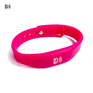 Pulsera de control de acceso RFID con logotipo personalizado, pulseras de silicona ajustables <span class=keywords><strong>MIFARE</strong></span> Classic 1K NFC de 13,56 MHz - Product Image 2