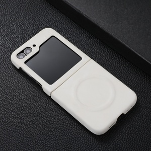 Funda de Teléfono Móvil de Cuero PU Mate para <span class=keywords><strong>Samsung</strong></span> <span class=keywords><strong>Z</strong></span> <span class=keywords><strong>Flip</strong></span> 7 6 5 4 3 con Carga Inalámbrica Magnética y Cubierta Rígida Antigolpes - Product Image 3