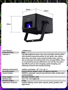 Luces <span class=keywords><strong>de</strong></span> <span class=keywords><strong>baile</strong></span> <span class=keywords><strong>de</strong></span> escenario <span class=keywords><strong>de</strong></span> discoteca IP56 <span class=keywords><strong>de</strong></span> 3W RGB para clubes nocturnos cielo estrellado a todo color luciérnaga fuego moscas efecto DMX luz láser <span class=keywords><strong>de</strong></span> Navidad - Product Image 4