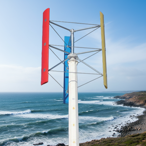 Quiet and <b>Vibration</b>-Low Windmill Generator Vertical Wind System for <b>Remote</b> Communication Station 220V Output Voltage - Product Image 1