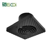 Ventilateur d'extraction personnalisé SEICOI de 4 pouces avec lumière, étanche IPX45, garantie 5 ans, capteur d'humidité pour plafond de salle de bain, alimentation électrique