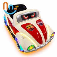 Manège pour enfants à monnayeur Joy2fun, voiture de parc d'attractions pour enfants, en fibre de verre avec éclairage LED, machine de jeu d'arcade 110V 220V