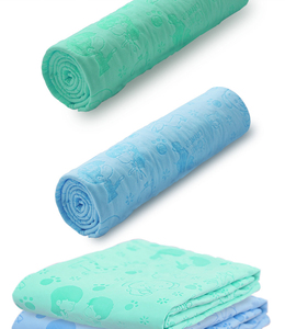 Toalla de algodón de secado rápido para <span class=keywords><strong>perros</strong></span>, con logotipo personalizado, en varios colores, fácil de limpiar, para el aseo de animales pequeños, al por mayor - Product Image 3