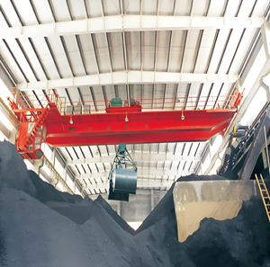 YAOU QD 1Ton to 100 Ton 200T Overhead <strong>Crane</strong> with Grapple for Garbage Station/Coal PlantI Bridge <strong>Crane</strong> With Tongs for Steel Mill - Product Image 1