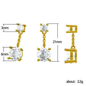 Orecchini Lunghi con Nappine e Cristalli Geometrici per Donne, Accessori Eleganti e Minimalisti per Uso Quotidiano e Feste - Product Image 5