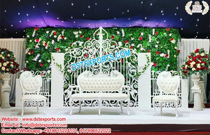 Decoración de escenario para boda, accesorios de fibra de ensueño para el escenario de la Real boda - Product Image 4