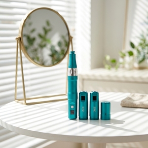 Nouveau Stylo Électrique Anti-reflux A6S en Titane pour Microneedling, <span class=keywords><strong>Dermapen</strong></span> à Microneedles avec 2 Batteries au Lithium – Modèle 2025 à Succès Commercial - Product Image 1