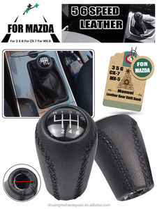 สําหรับมาสด้า 3 BK BL 5 CR CW 6 II GH CX-7 ER MX-5 <span class=keywords><strong>NC</strong></span> III <span class=keywords><strong>รถ</strong></span> 5/6 <span class=keywords><strong>เกียร์</strong></span>ความเร็วกดลูกบิดคันโยกหัวรถจัดแต่งทรงผมอุปกรณ์เสริม - Product Image 5