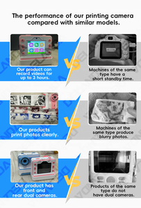 All'ingrosso per bambini macchina fotografica istantanea, 26MP HD stampa digitale della macchina fotografica per i bambini ragazzi ragazze di età 3-12 con batteria 1200mAh - Product Image 4