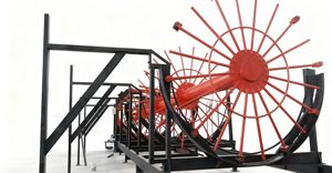 Volledig automatische stalen palenkooi-rolmachine, motor aangedreven draadgaaslasser, bouwmachines - Product Image 2