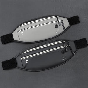 Sac de ceinture multifonctionnel en cuir PU imperméable personnalisé en gros, nouveau sac de sport de plein air, ceinture de course à pied, sacs de jogging - Product Image 2