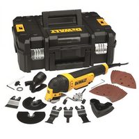 Kit d'outils oscillants DeWalt avec accessoires pour la découpe, le ponçage et le meulage du bois, du métal et du plâtre