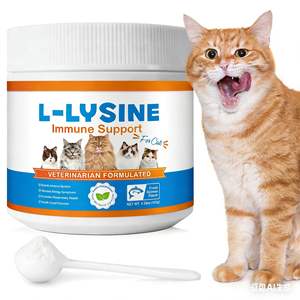 Poudre pour la santé immunitaire et respiratoire des chats, complément naturel approuvé par les vétérinaires, glycérine végétale aqueuse, sans danger pour les chatons et les chats adultes - Product Image 1