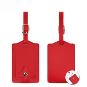 Thickened Luggage <b>Tag</b> with Snap Buttons Travel & Promotional <b>ID</b> Holder Luxury Custom Logo PU Luggage <b>Tag</b> Case Soft Wedding Gift - Product Image 4