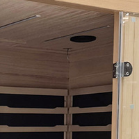 Sauna Infrarroja Interior para 1 Persona - Madera de Lujo de Espectro Completo con Ducha y Control por Computadora