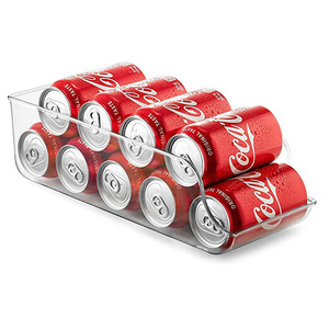 Organizer per frigorifero Drink Soda Can Beverage Food Organizer in plastica trasparente per armadi per frigoriferi e congelatori - Product Image 2
