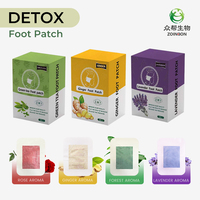 Patchs Détoxifiants pour les Pieds à Base de Plantes Certifiés CE - 1 Patch Effet Visible Durée de Conservation de 3 Ans Jetables Soulagement de la Pression Exportation Corée Japon