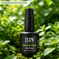 Vernis à ongles en gel végétalien à base de plantes de haute qualité, 15 ml, formule végétale, logo OEM en gros pour la beauté des ongles