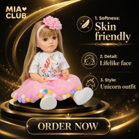 Poupée Bébé Reborn Réaliste, Figurine de Bébé de 55 cm, Jouet en Silicone Doux au Toucher pour Enfants Filles, Jeu et Collection