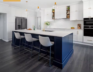 Meubles de cuisine modernes en bois noir laqué de haute qualité, modulaires, abordables et luxueux, pour cuisine complète haut de gamme - Vente en gros - Product Image 3