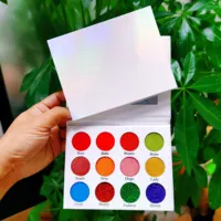 2019 nieuwe private label oogschaduw palet hoge pigment zomer kleuren palet 18 kleuren kartonnen eyeshadow palette